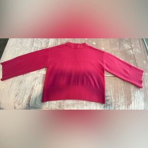 Gibson + Latimer Pink Knit Sweater XL Long Sleeve Oversized Cozy Pullover